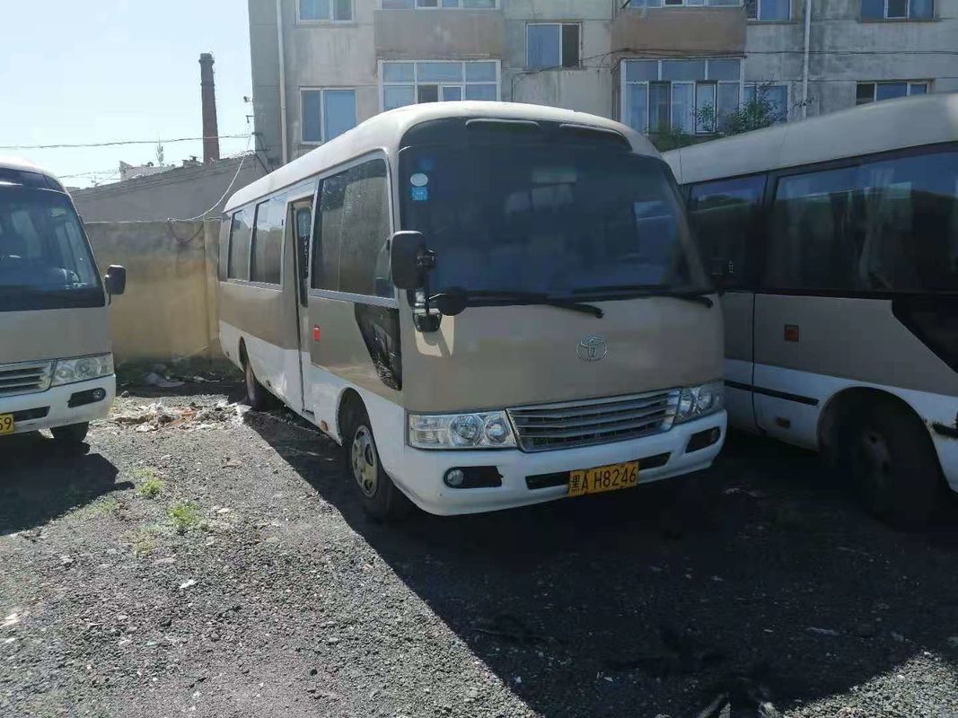 2009 o ônibus usado da pousa-copos do ano 18 assentos, ônibus LHD da pousa-copos de Toyota usou Mini Bus With Diesel Engine, direção esquerda