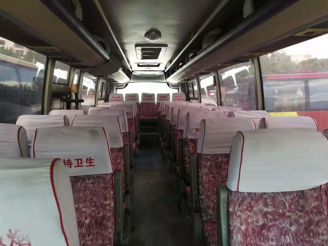 Quilômetro dobro usado das portas 39seats do ônibus XMQ6900 de Kinglong baixo deixado o chassi de aço de direção