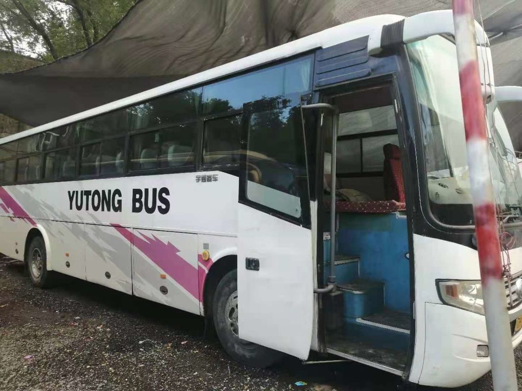 54 assentos 2010 anos usaram o motorista diesel Steering No Accident do ônibus ZK6112D Front Engine LHD de Yutong