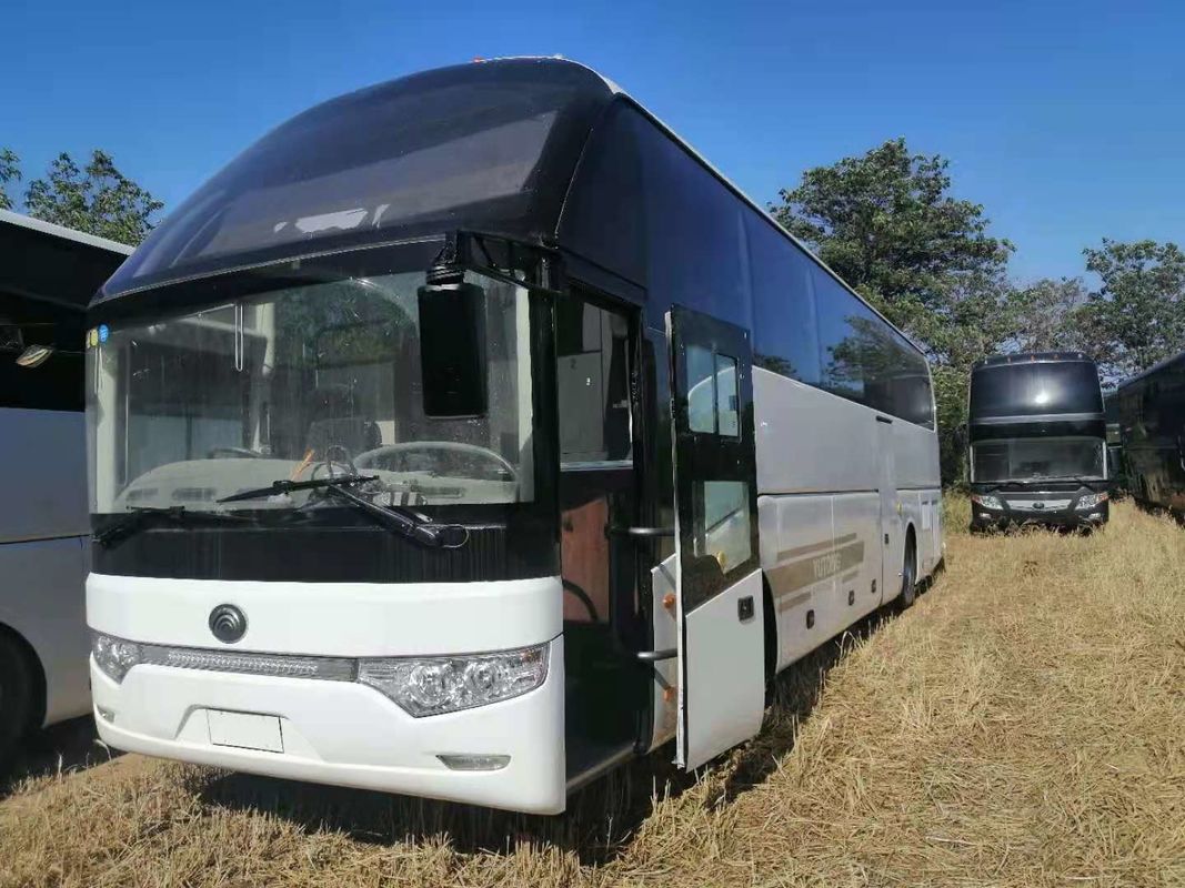 O motor traseiro usado dos assentos da condução à direita 55 do tipo ZK6127 de Yutong do ônibus de excursão usou o treinador Bus Double Doors