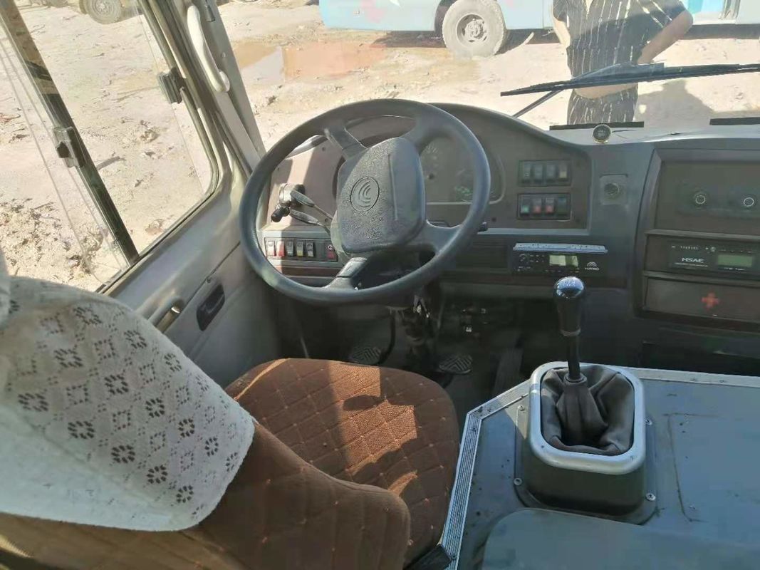 Mini Bus Yutong usado ZK6608 19 assenta quilômetro de Bus Left Steering do treinador de Front Engine Steel Chassis Used o baixo
