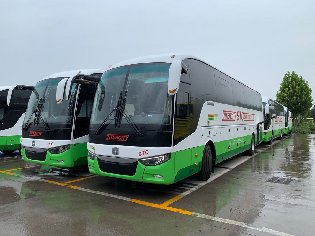Do compartimento grande novo das portas dobro dos assentos do ônibus 56 do ônibus LCK6128 de Zhongtong motor traseiro usado