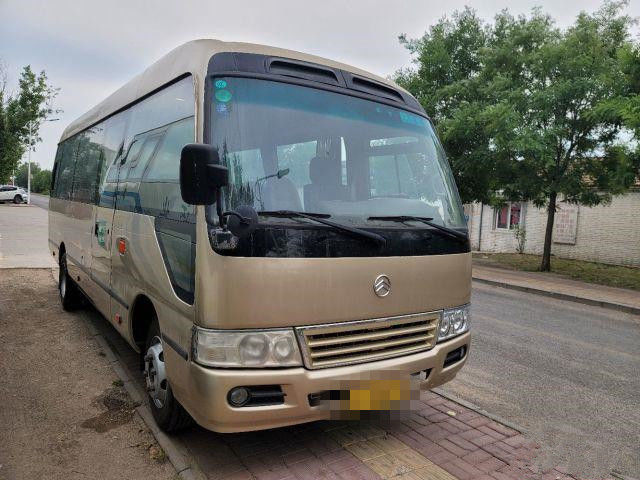 2015 anos 22 Dragon Coaster Bus dourado usado assentos, usaram Mini Bus Coaster Bus 86kw com assentos luxuosos