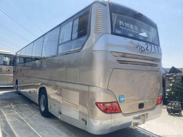 Direção usada da esquerda das portas dobro do chassi da bolsa a ar do motor da parte traseira de Bus Higer Brand KLQ6115 51seats Weichai do treinador