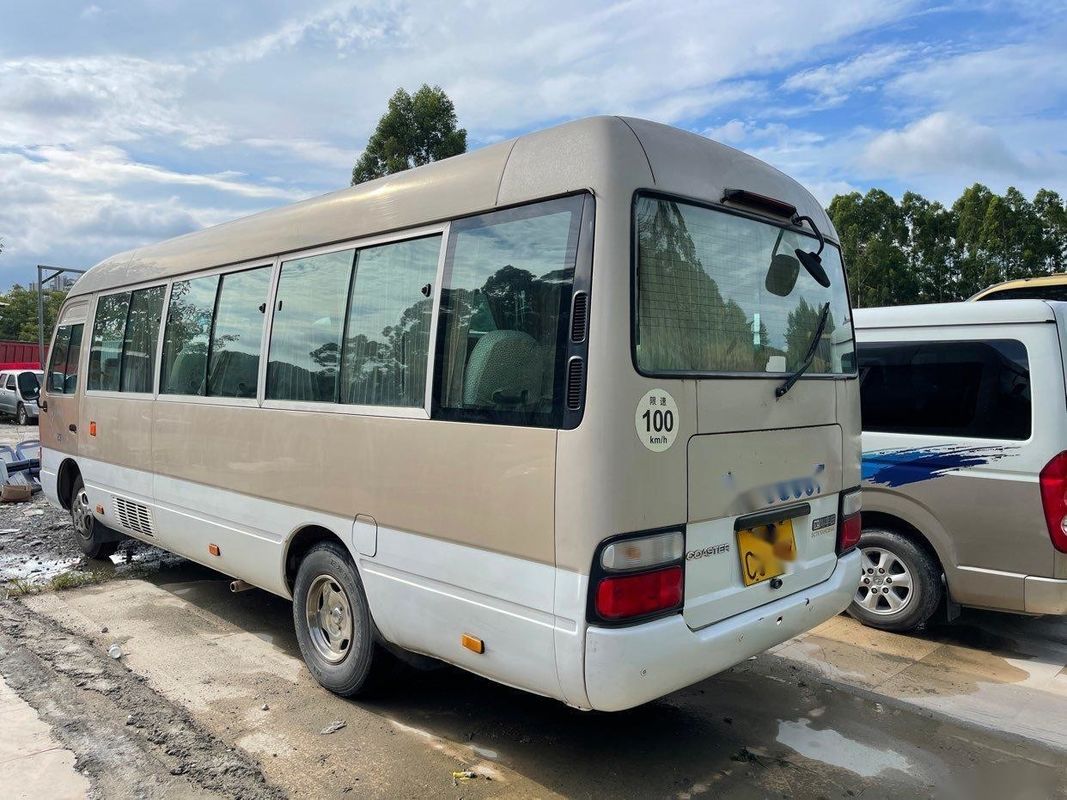 Direção esquerda usada gasolina usada tipo do mini ônibus do motor do ônibus 23-30seats 3RZ Toyota da pousa-copos de Toyota