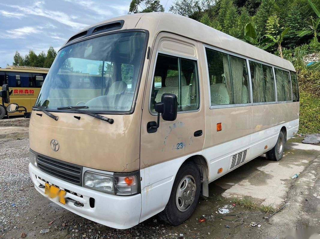 Direção esquerda usada gasolina usada tipo do mini ônibus do motor do ônibus 23-30seats 3RZ Toyota da pousa-copos de Toyota