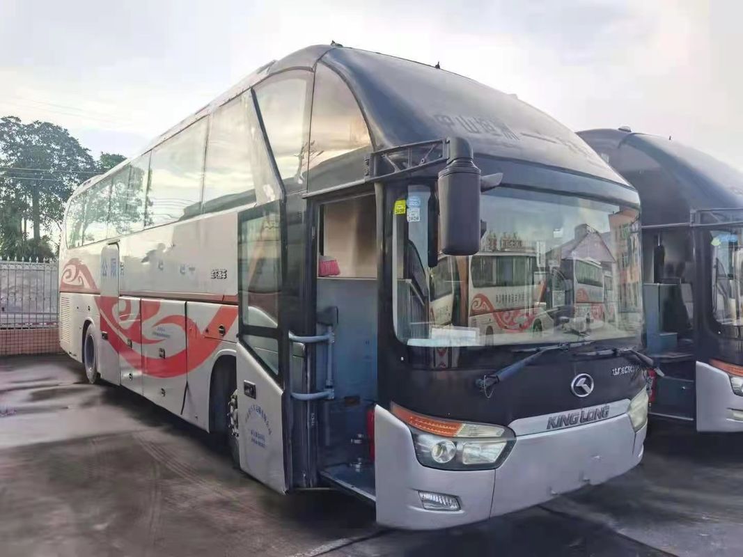 Chassi usado usado da bolsa a ar do quilômetro do ônibus de excursão dos assentos do ônibus 55 de Kinglong para-brisa dobro baixo