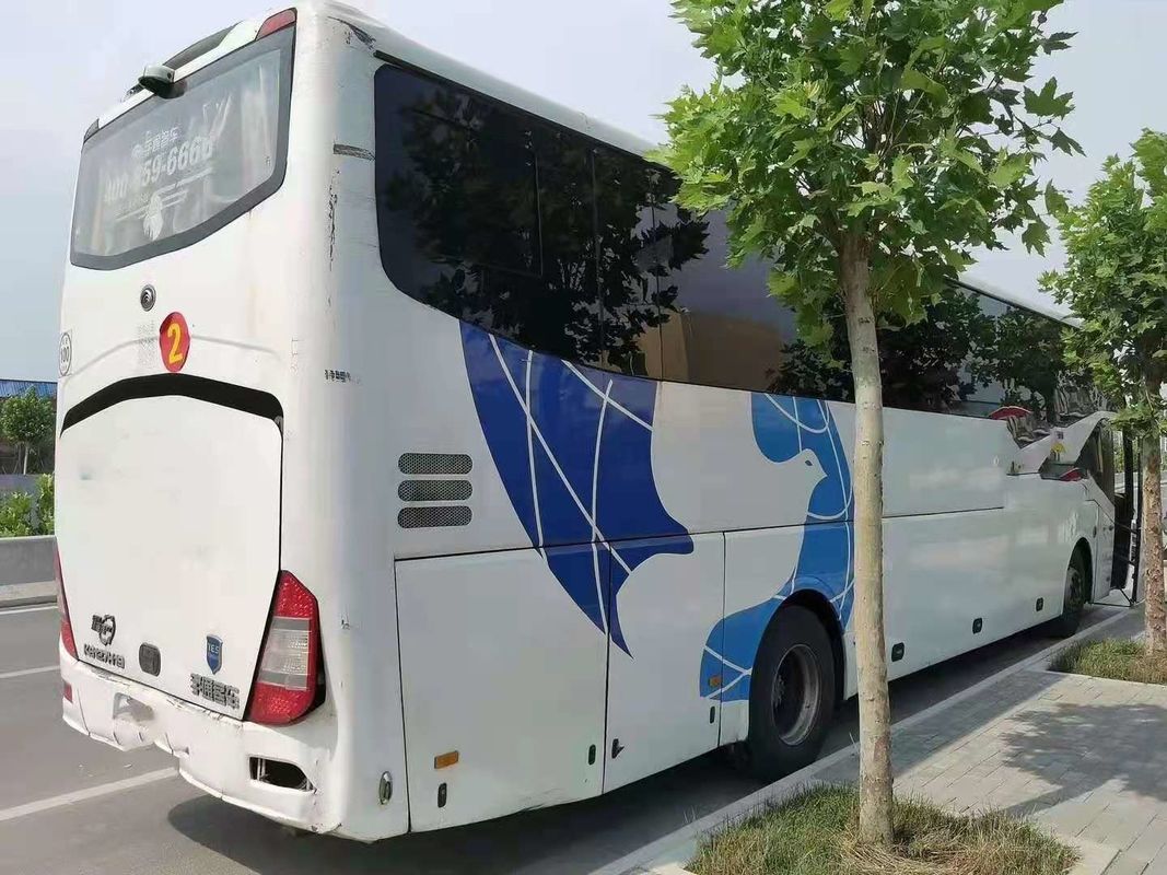 Chassi de aço usado da única porta do ônibus ZK6127 da mão de segundo do motor da parte traseira de Weichai dos assentos do ônibus 55 de Yutong