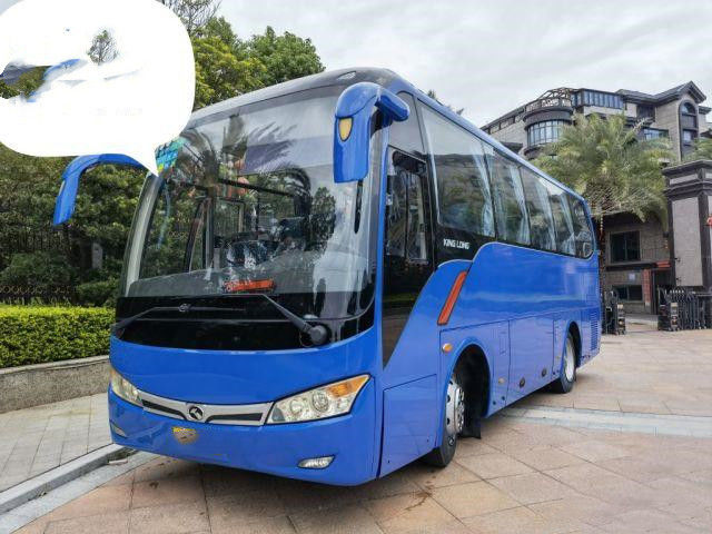 O tipo usado Kinglong 35 do modelo XMQ6859 do ônibus de excursão assenta o baixo Euro III do quilômetro usou Mini Coach