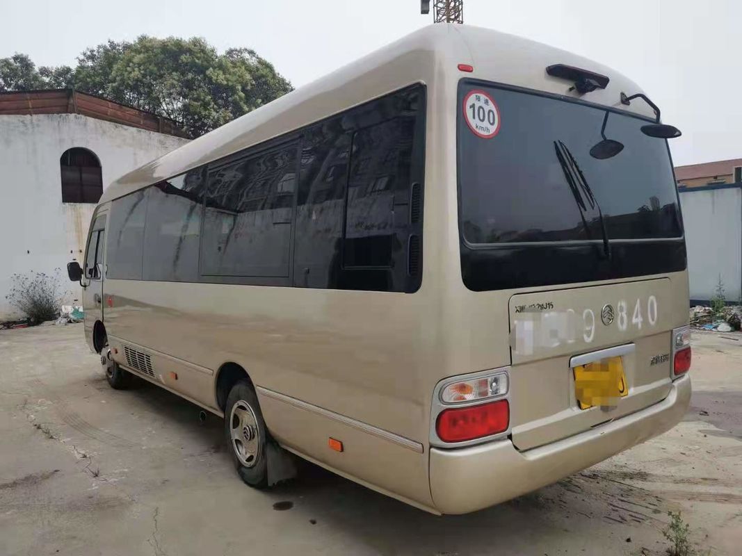 Os assentos XML6729J15 de 2019 anos 28 usaram Dragon Coaster Bus dourado, motor usado de Mini Bus Coaster Bus With Hino para o negócio