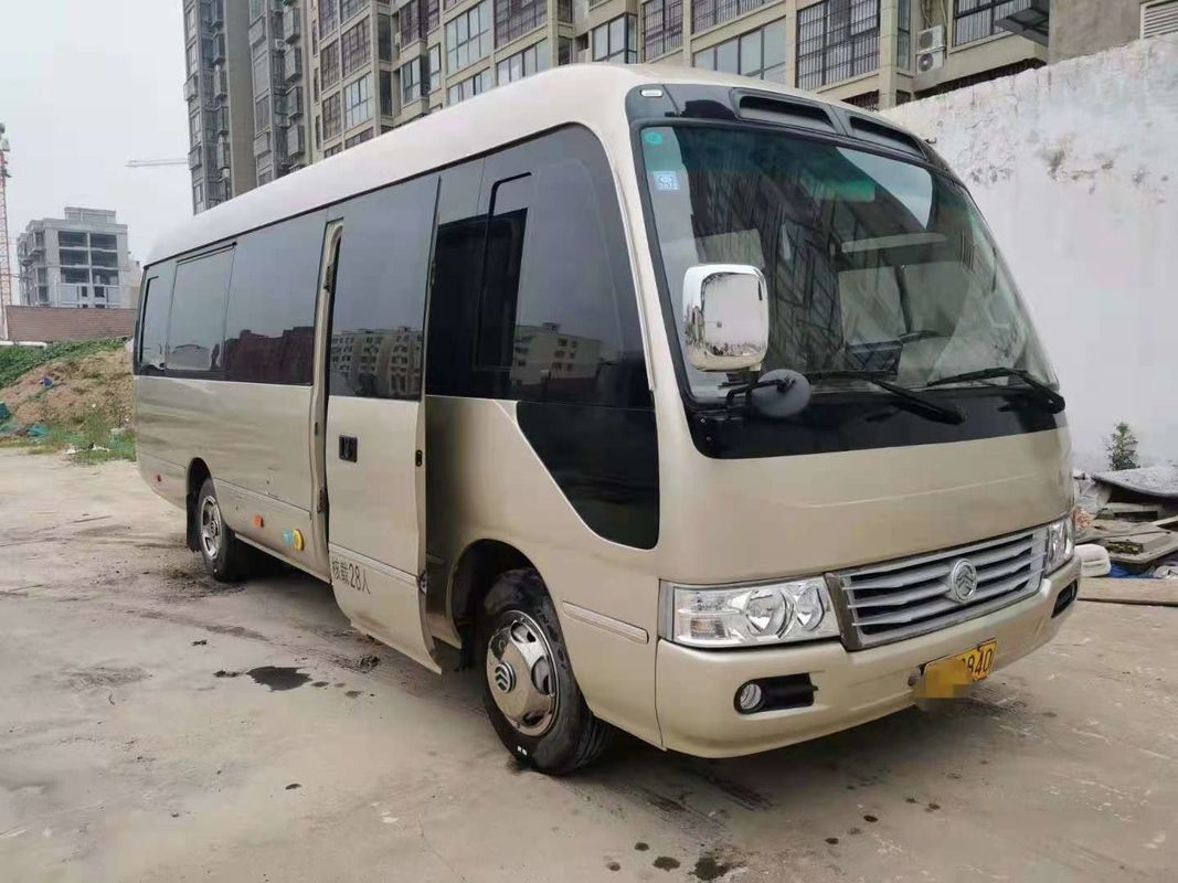Os assentos XML6729J15 de 2019 anos 28 usaram Dragon Coaster Bus dourado, motor usado de Mini Bus Coaster Bus With Hino para o negócio