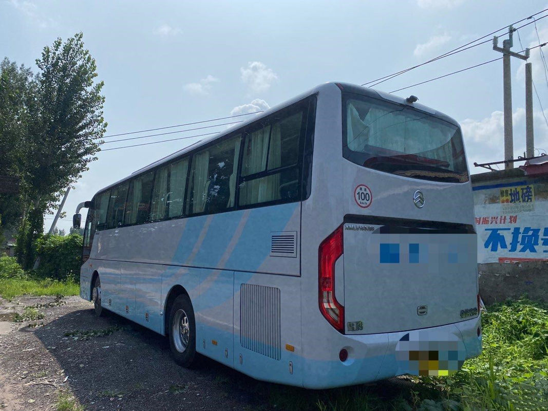 Ônibus de turista luxuoso usado de Lhd do motor traseiro diesel manual dourado da caixa de engrenagens de Dragon Bus 45seats
