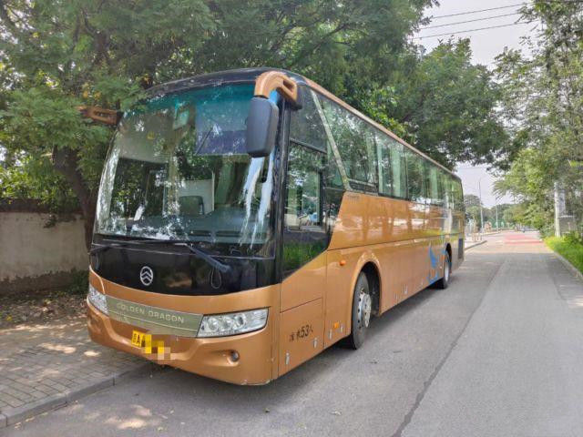 2014 direção dourada usada assentos da mão esquerda do ônibus XML6127 de Dragon Bus Used Passenger Coach do ano 53