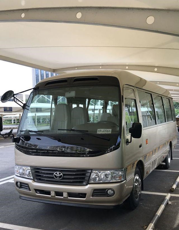 2010 o motor de gasolina usado assentos do ônibus 2TR da pousa-copos do ano 20 usou a direção da mão esquerda de Mini Bus Toyota Coaster Bus