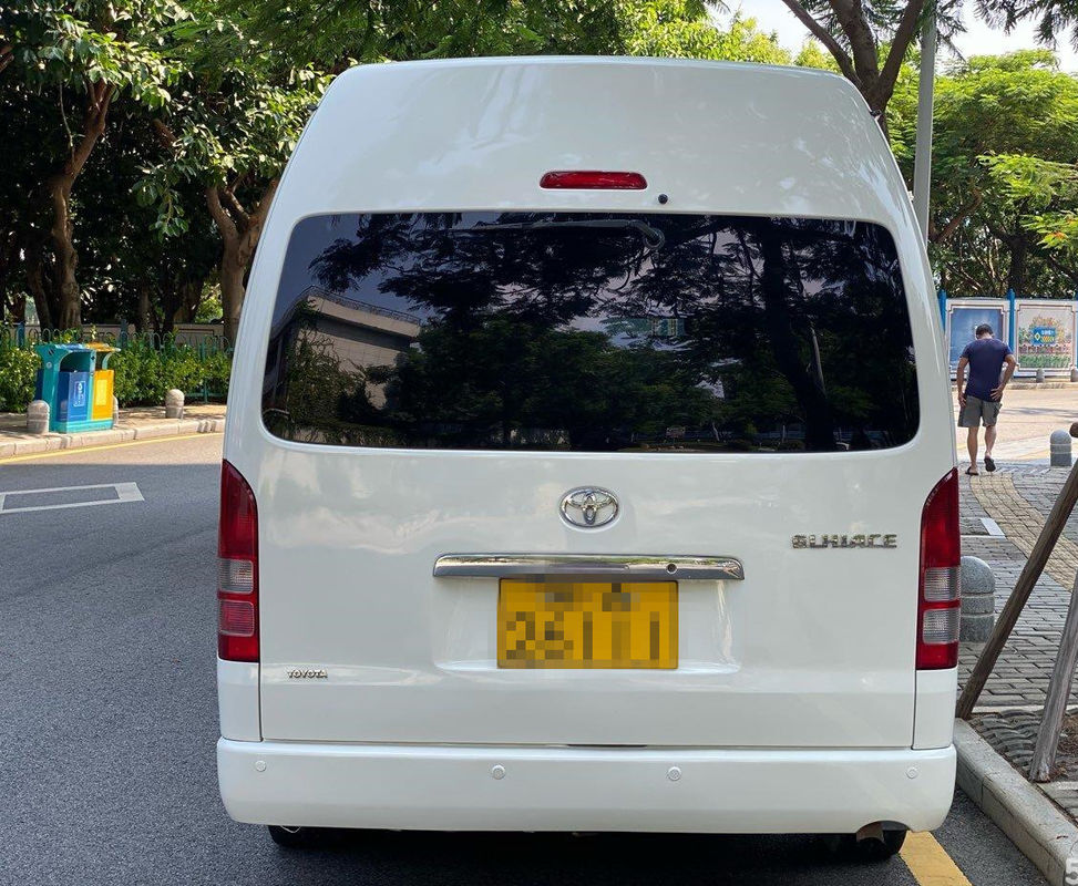 O telhado alto assentos Toyota usado gasolina Hiace de 2005 anos 13 usou Mini Bus Automatic Transmission