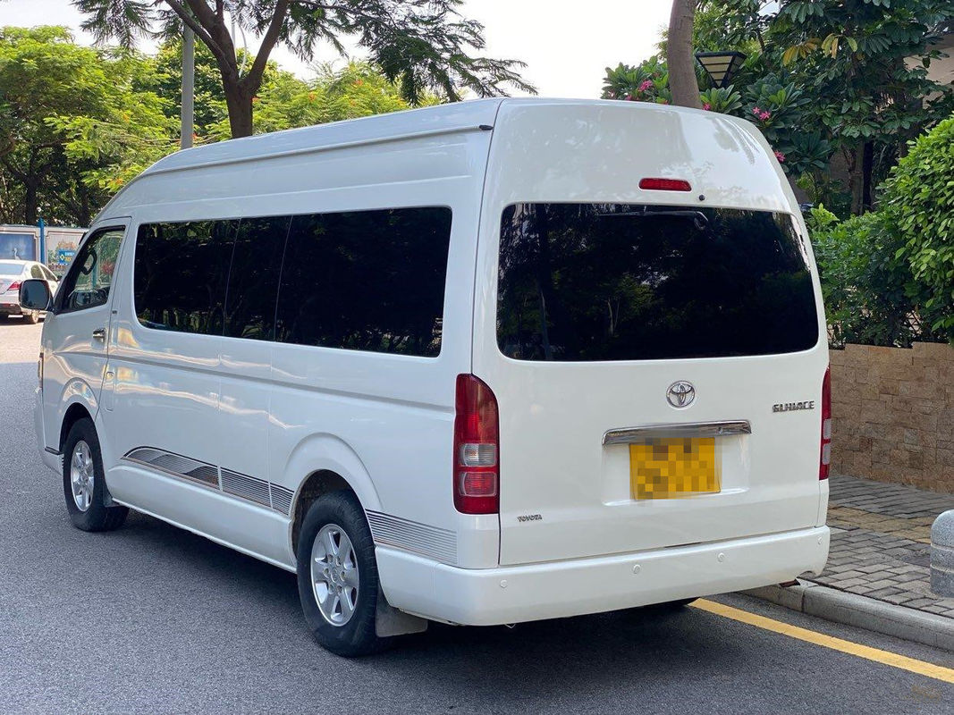 O telhado alto assentos Toyota usado gasolina Hiace de 2005 anos 13 usou Mini Bus Automatic Transmission
