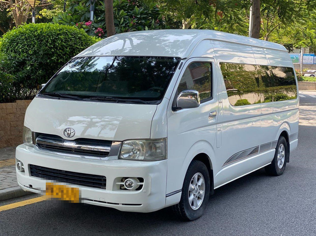 O telhado alto assentos Toyota usado gasolina Hiace de 2005 anos 13 usou Mini Bus Automatic Transmission
