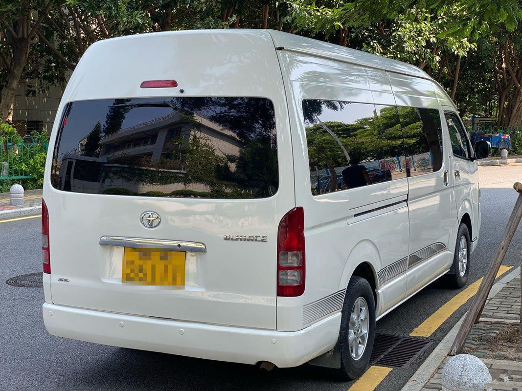 O telhado alto assentos Toyota usado gasolina Hiace de 2005 anos 13 usou Mini Bus Automatic Transmission