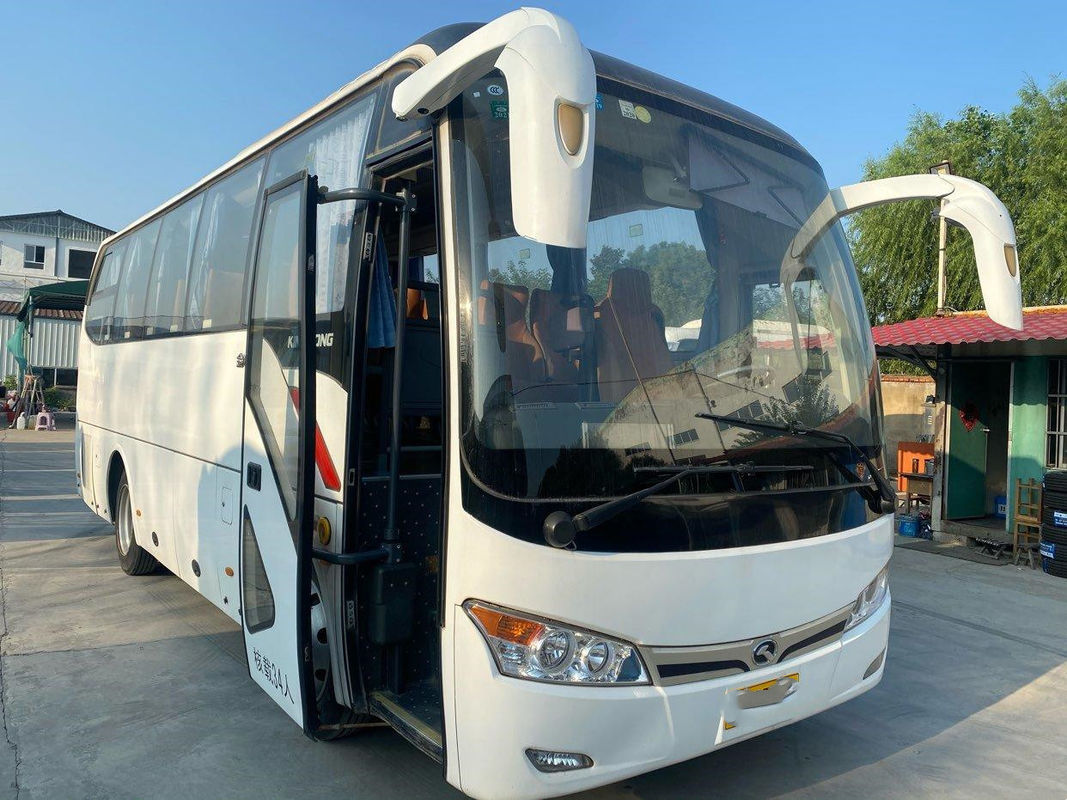 Ônibus de excursão usado Kinglong XMQ6802 usado o Euro do motor de Yuchai dos assentos do ônibus 34 5 chassis de aço de alta qualidade