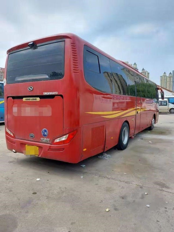 Ônibus Sightseeing usado Kinglong Yuchai do ônibus XMQ6101 6 chassis de aço do ônibus da cidade da caixa de engrenagens 260hp 45 assentos