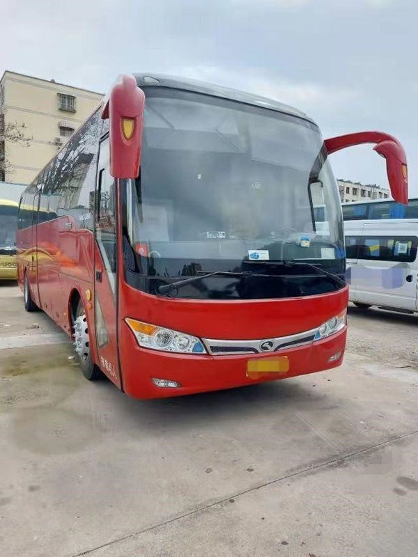 Ônibus Sightseeing usado Kinglong Yuchai do ônibus XMQ6101 6 chassis de aço do ônibus da cidade da caixa de engrenagens 260hp 45 assentos