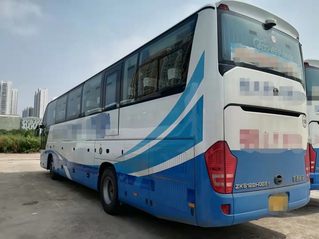 Ônibus escolar elétrico usado 50 Assento Ônibus De Transporte Público do treinador ZK6122 do ônibus de Yutong