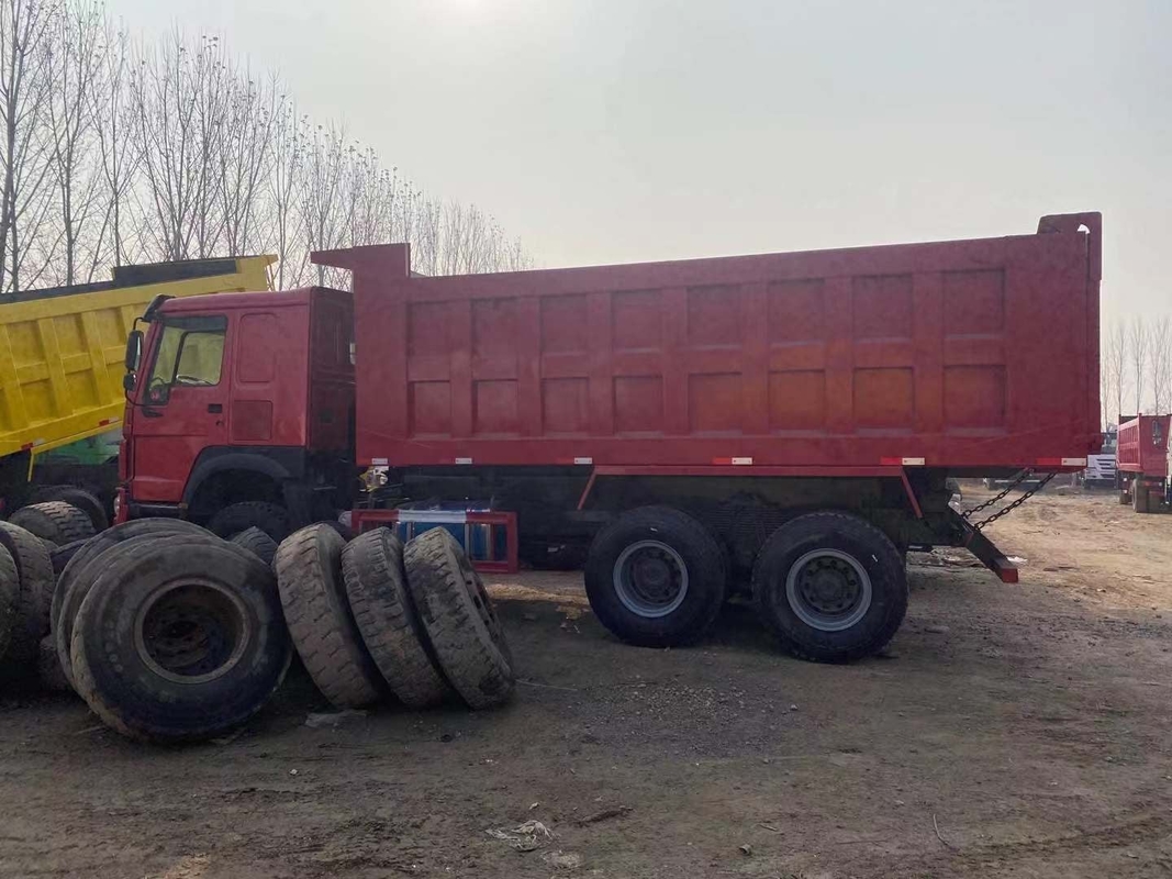 Caminhão basculante usado 6*4 de Howo que conduz o Euro modelo 2 da maneira WD615.47 de Right Hand Driving