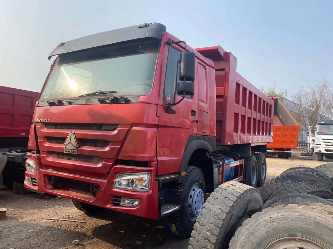Caminhão basculante usado 6*4 de Howo que conduz o Euro modelo 2 da maneira WD615.47 de Right Hand Driving