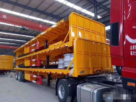 Semirreboque resistente da Baixo-cama do leito 13m para o uso do recipiente da fábrica