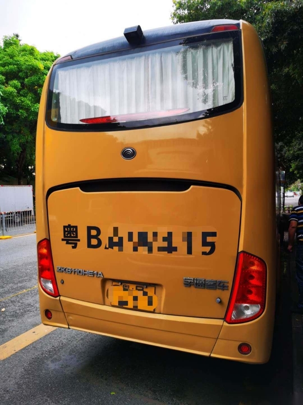 Treinador Bus 60 portas usadas ônibus de Yutong ZK6110 dois do passageiro da condução à direita de Seat