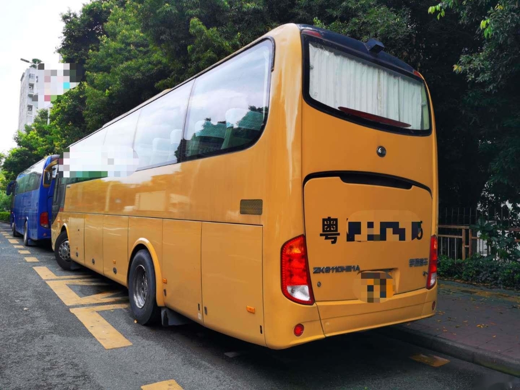 Treinador Bus 60 portas usadas ônibus de Yutong ZK6110 dois do passageiro da condução à direita de Seat