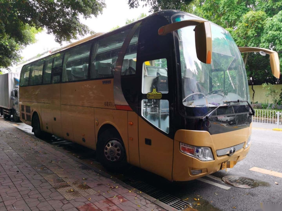 Treinador Bus 60 portas usadas ônibus de Yutong ZK6110 dois do passageiro da condução à direita de Seat
