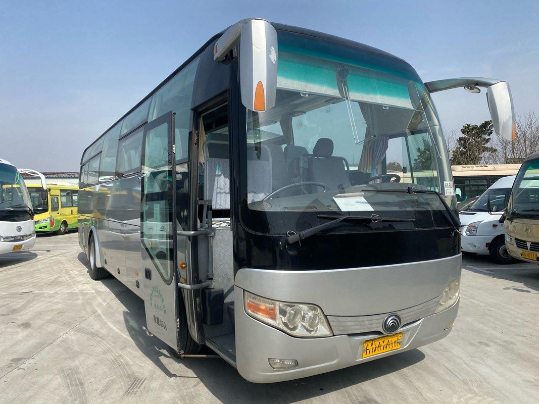 Yutong transporta a condução à direita ZK6107 transporta o treinador Airbag Chassis da movimentação da mão 49seats segundo
