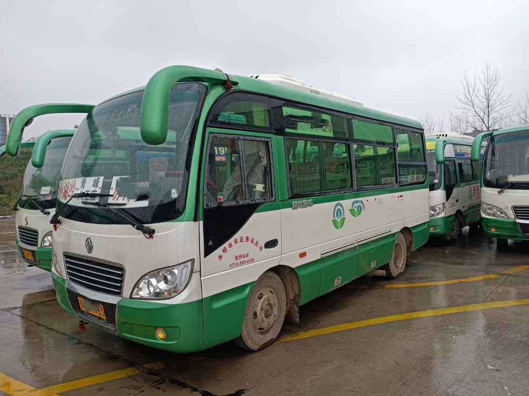 Euro usado V 2018 do comprimento de Dongfeng EQ6606 tipo chinês Mini Bus 19seats 5.9m