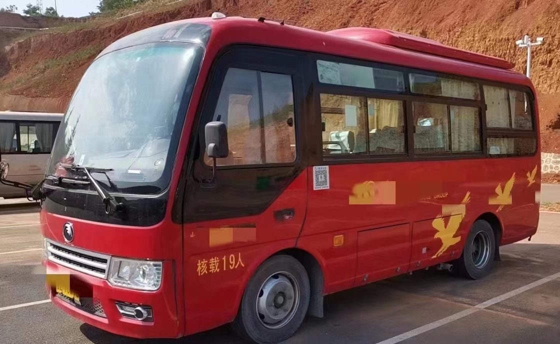 2017 eixo usado assentos do modelo ZK6609D Mini Bus Left Hand Drive Front Engine 2 do ônibus de Yutong do ano 19