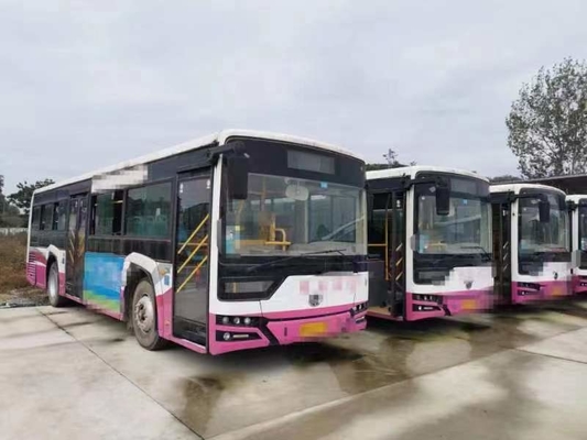 12m 30 assentos Hengtong usado transporta o ônibus escolar diesel luxuoso da cidade do motor traseiro