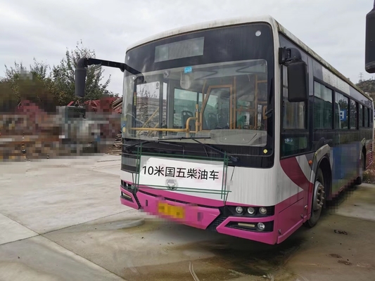 12m 30 assentos Hengtong usado transporta o ônibus escolar diesel luxuoso da cidade do motor traseiro