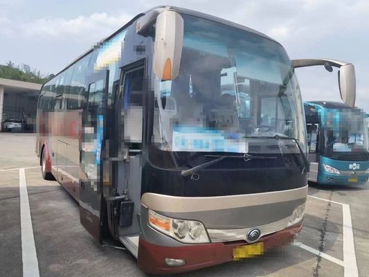 Ônibus traseiro do passageiro do motor RHD Zk6107 dos assentos de Used Mini Yutong Buses 45 do treinador da segunda mão