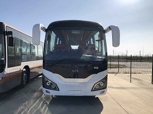 Ônibus do assinante do motor da parte traseira da movimentação de Mini Bus Huang Right Hand de 34 assentos
