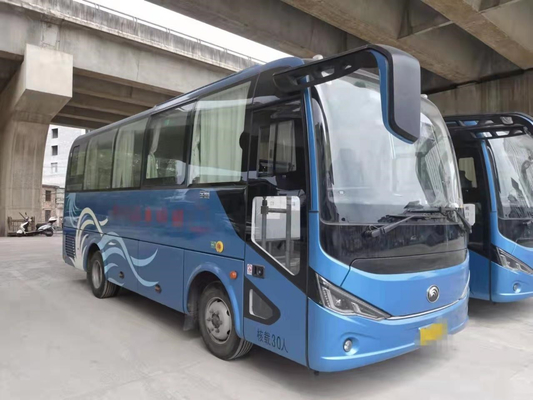A suspensão ZK6750H da mola de placa de Yutong 30seats usou o motor de Mini Coach Low Kilometer Diesel