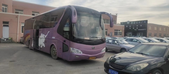 2012 treinador usado Bus Yutong ZK6129HD do ano 53 assentos com a porta dobro de motor diesel de Cummins