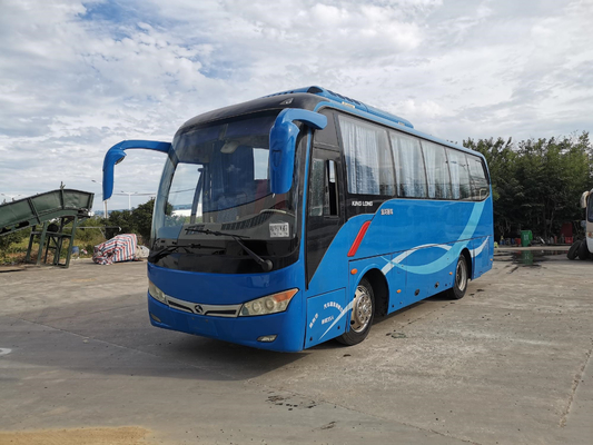 XMQ6802 usou o ônibus Kinglong deixou ao treinador de direção 35seats a suspensão elétrica do airbag de YC4G 147kw