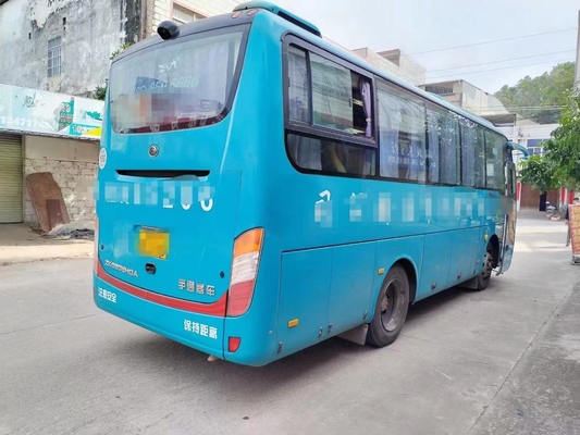 Ônibus de segunda mão Yutong ZK6808 motor a diesel 35 lugares placa mola suspensão