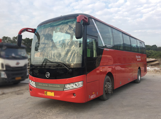 Assentos usados Kinglong diesel do treinador 197kw 55 da cidade da segunda mão do ônibus do passageiro do motor