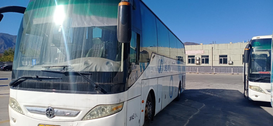 O ônibus luxuoso de Bus Second Hand Yutong do treinador usou o ônibus do transporte do passageiro de 51 assentos para a venda
