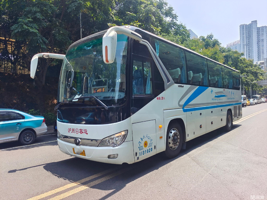 A saída traseira usada do motor do ônibus branco pequeno de Yutong dos assentos do ônibus 39 usou o ônibus luxuoso para África