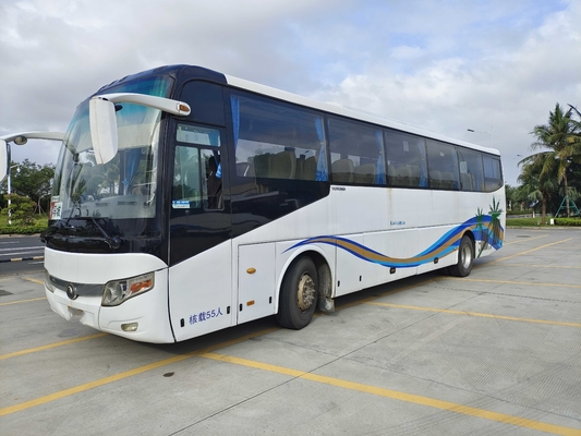 Mão de 55 assentos a ?a transporta o ônibus do transporte do tipo de Yutong para treinadores traseiros diesel do motor de África