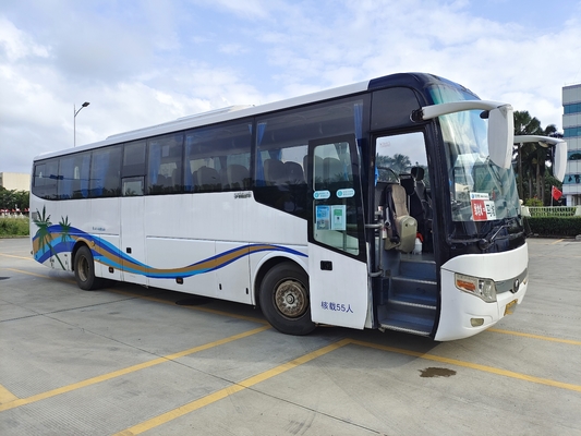 Mão de 55 assentos a ?a transporta o ônibus do transporte do tipo de Yutong para treinadores traseiros diesel do motor de África