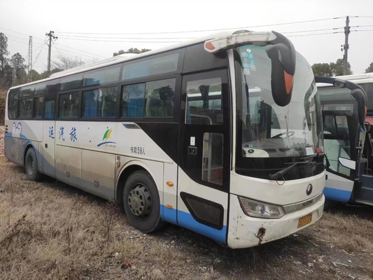 Direito grande do ônibus da mão do ônibus de Yutong 2+3layout 59seater dos treinadores de motor ônibus de direção usado do ò