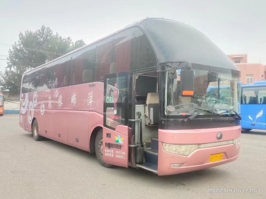 Ônibus usado da mão de Yutong ZK6122 segundo dos treinadores de motor diesel da cidade de 2016 assentos do ano 55